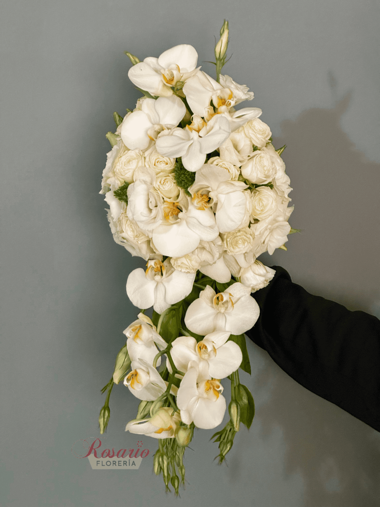 Ramo de Novia de Orquídeas y Lisianthus - Florería Rosario